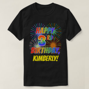 Regenbogen-Blick GLÜCKLICHER 3. GEBURTSTAG; T-Shirt