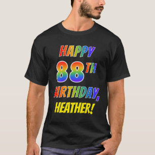 Regenbogen-Blick GLÜCKLICHER 88. GEBURTSTAG + T-Shirt