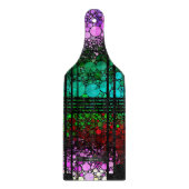 Regenbogen Bling Muster Schneidebrett (Vorderseite)