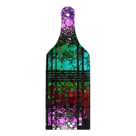 Regenbogen Bling Muster Schneidebrett (Vorderseite)