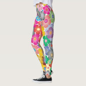 Regenbogen-Blume blüht Leggings (Links)