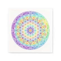 Regenbogen-Blume-des-Lebens-Mandala