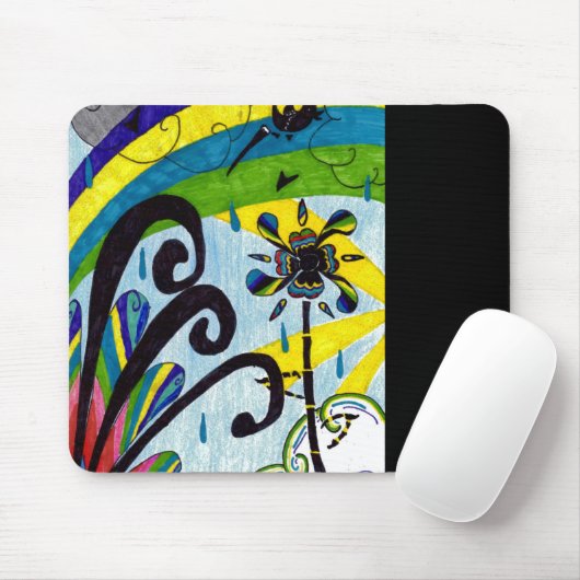 Regenbogen-Blume Mousepad (Mit Mouse)