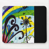 Regenbogen-Blume Mousepad (Vorne)