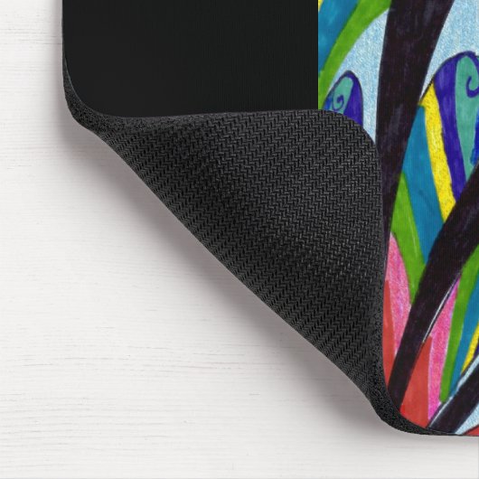 Regenbogen-Blume Mousepad (Ecke)