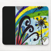 Regenbogen-Blume Mousepad (Vorne)