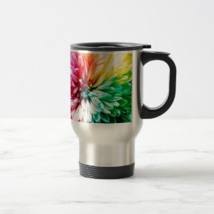 Regenbogen-Blume Reisebecher