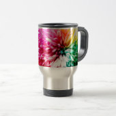 Regenbogen-Blume Reisebecher (VorderseiteRechts)