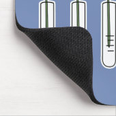 Regenbogen-Blume und Becher-Wissenschaftler Mousepad (Ecke)