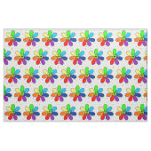 Regenbogen-Blumen-Gewebe Stoff (Fat Quarter (45,7 x 55,9 cm))