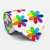 Regenbogen-Blumen-Krawatte Krawatte (Gerollt)