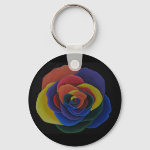 Regenbogen-Blumen-Schlüsselkette Schlüsselanhänger