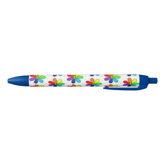 Regenbogen-Blumen-Stift Kugelschreiber (Unterseite)