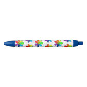 Regenbogen-Blumen-Stift Kugelschreiber (Vorderseite)