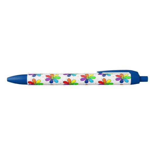 Regenbogen-Blumen-Stift Kugelschreiber (Oberseite)