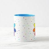Regenbogen-Blumen-Tasse Tasse (Zentrum)