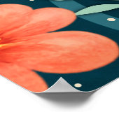 Regenbogen-Blumen-Typ Sei Nett Inspirivity Poster (Ecke)