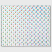 Regenbogen-Blumencluster Geschenkpapier (Flach)