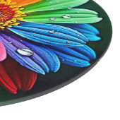 Regenbogen-Blumenkunst Schneidebrett (Ecke)