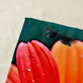 Regenbogen-Blüten-Kunst Strandtuch (Beispiel)