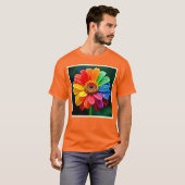Regenbogen-Blüten-Kunst T-Shirt (Vorne ganz)