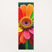 Regenbogen-Blüten-Kunst Yogamatte (Vorderseite)