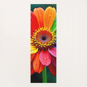 Regenbogen-Blüten-Kunst Yogamatte (Rückseite)