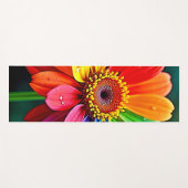 Regenbogen-Blüten-Kunst Yogamatte (Vorderseite (Horizontal))