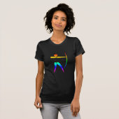 Regenbogen-Bogenschießen T-Shirt (Vorne ganz)