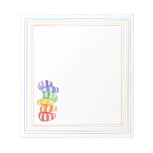 REGENBOGEN-BONBON 5,5x6 Notizblock