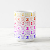 Regenbogen Botanischer Genuss Kaffeetasse (Mittel)