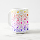 Regenbogen Botanischer Genuss Kaffeetasse (Vorderseite Links)