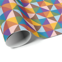 Regenbogen, braun, rosa und blaues Pinrad