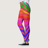 Regenbogen Brights Pop-Kunst-Trendy funkelnd Spaß Leggings (Links)