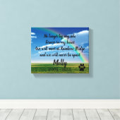 Regenbogen-Brücke Leinwanddruck (Insitu (Holzboden))