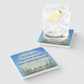 Regenbogen-Brücke Steinuntersetzer (Seitenansicht)