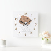 Regenbogen-Brücken-Andenken Quadratische Wanduhr (Zuhause)