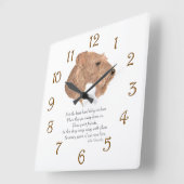 Regenbogen-Brücken-Andenken Quadratische Wanduhr (Winkel)