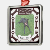 Regenbogen-Brücken-Andenken-Verzierung Silbernes Ornament (Links)