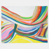 Regenbogen-Brücken-Decke Fleecedecke (Vorderseite (Horizontal))