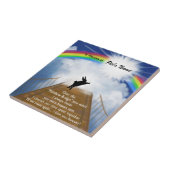 Regenbogen-Brücken-Denkmal für Kaninchen Fliese (Seite)