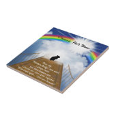 Regenbogen-Brücken-Erinnerungsgedicht für Hamster Fliese (Seite)