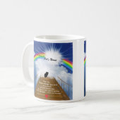 Regenbogen-Brücken-Erinnerungsgedicht für Hamster Kaffeetasse (Vorderseite Links)