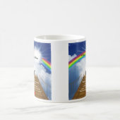 Regenbogen-Brücken-Erinnerungsgedicht für Hamster Kaffeetasse (Mittel)