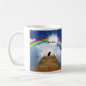 Regenbogen-Brücken-Erinnerungsgedicht für Hamster Kaffeetasse (Links)