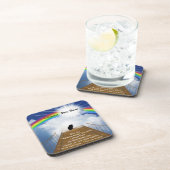 Regenbogen-Brücken-Erinnerungsgedicht für Hamster Untersetzer (Rechte Seite)