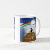 Regenbogen-Brücken-Erinnerungsgedicht für Hunde Kaffeetasse (VorderseiteRechts)
