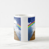 Regenbogen-Brücken-Erinnerungsgedicht für Hunde Kaffeetasse (Mittel)