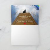 Regenbogen-Brücken-Erinnerungsgedicht für Karte (Innenseite)