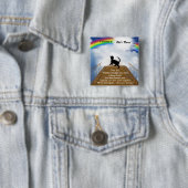 Regenbogen-Brücken-Erinnerungsgedicht für Katzen Button (Beispiel)